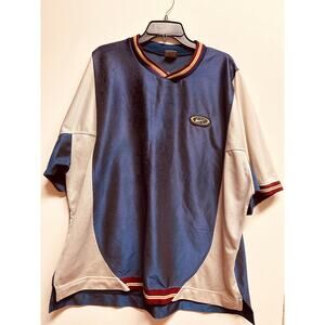 Vintage Nike Warm Up Shirt Basketball Shooting Jersey Navy Size XXL *READ*
